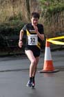 Jordan Bell (Blackhill Bounder) finishing the Ronnie Walker Saltwell 10k Road Race, Gateshead. Photo: David T. Hewitson/Sports for All Pics
